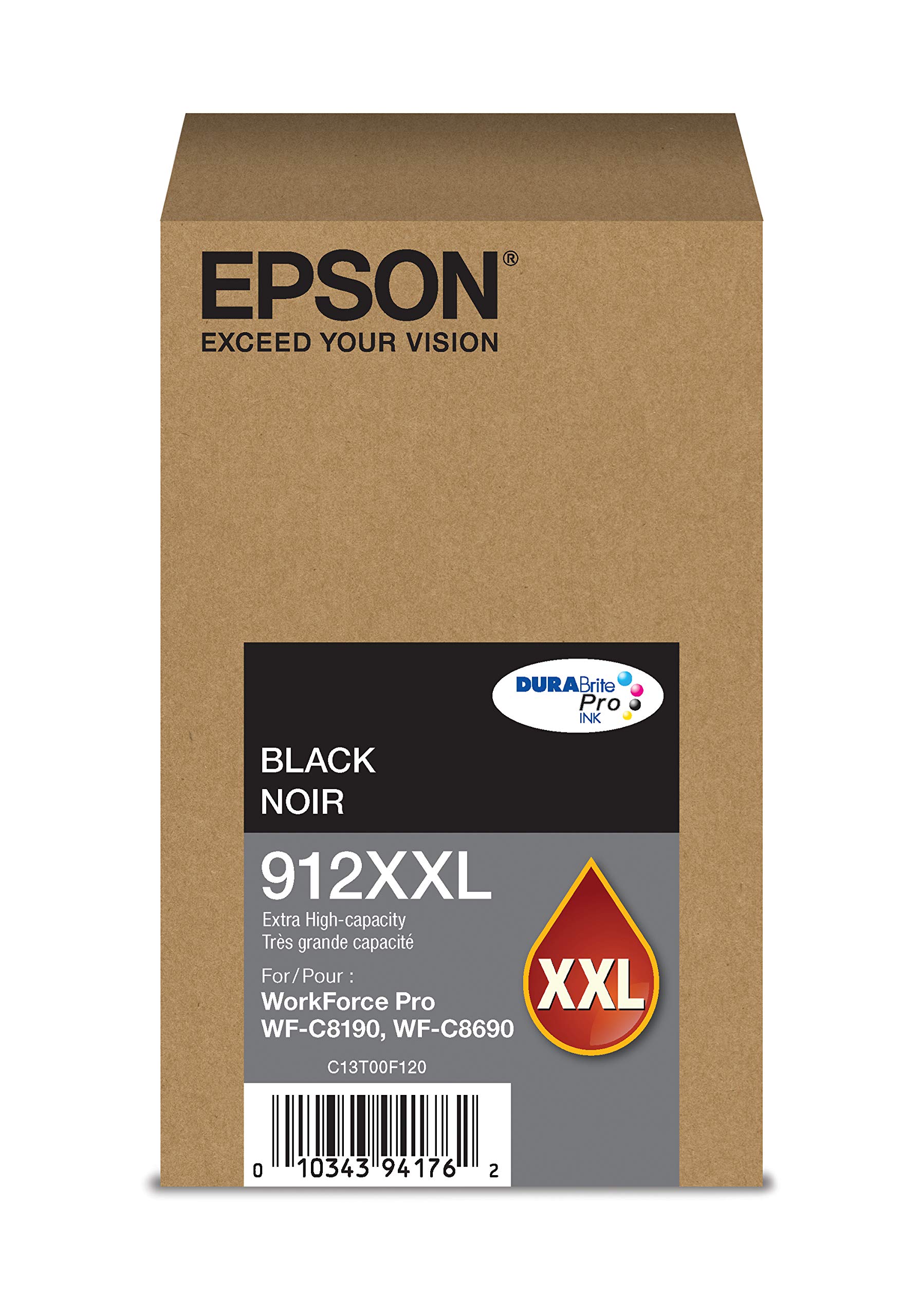 Epson DURABrite Pro T912XXL120 -墨水 -墨盒 - 超大容量黑色