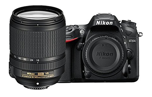 Nikon D7200 DX格式单反，带18-140mm VR镜头（黑色）