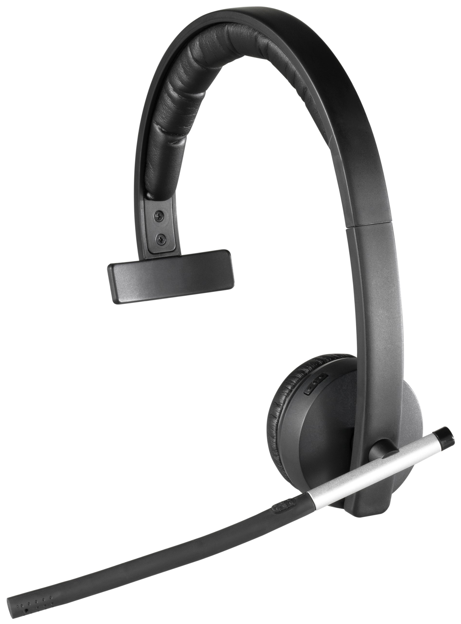 Logitech 无线耳机 H820e 单耳单声道商务耳机 - 黑色