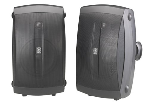 Yamaha Audio NS-AW350B 全天候室内/室外 2 分频扬声器 - 黑色（一对）