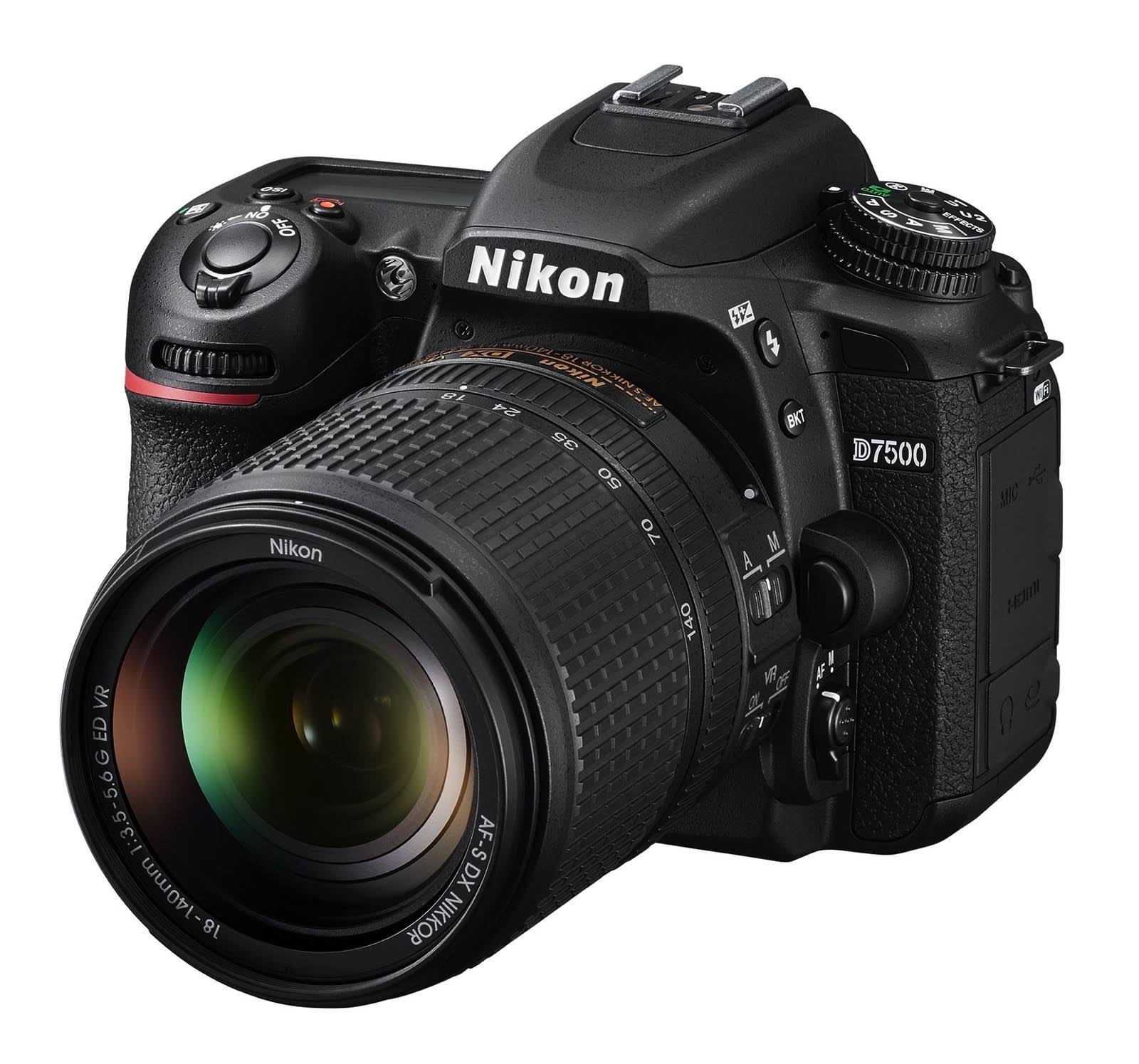 Nikon D7500 20.9MP单反相机，带AF-S DX尼克尔18-300mm f / 3.5-6.3G ED VR镜头，黑色