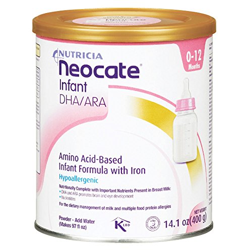 Neocate 婴儿含 DHA 和 ARA，14.1 盎司/400 克（4 罐装）