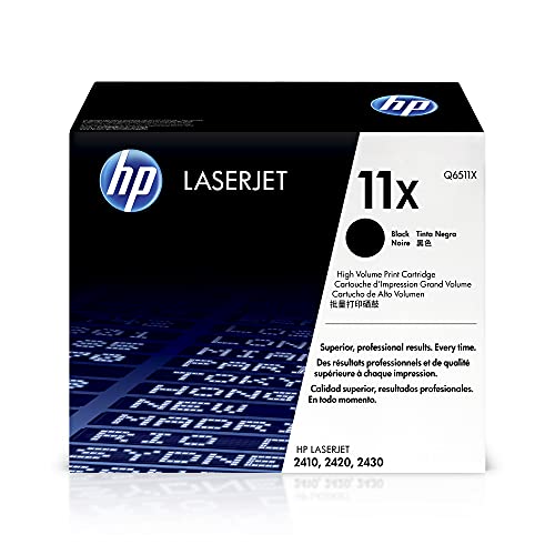 HP 原装 11X 黑色高印量碳粉盒 |适用于 LaserJet 2410、2420、2430 系列 | Q6...