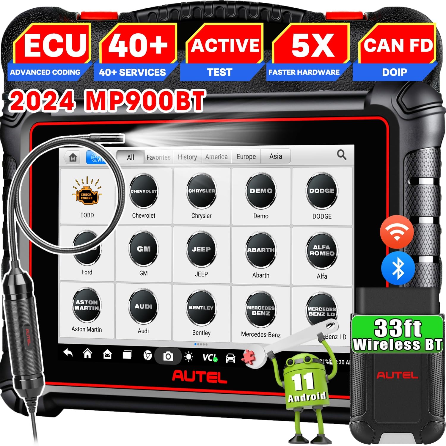 Autel MaxiPRO MP900-BT w/ $60 MV108S: 2024 OS11 ...