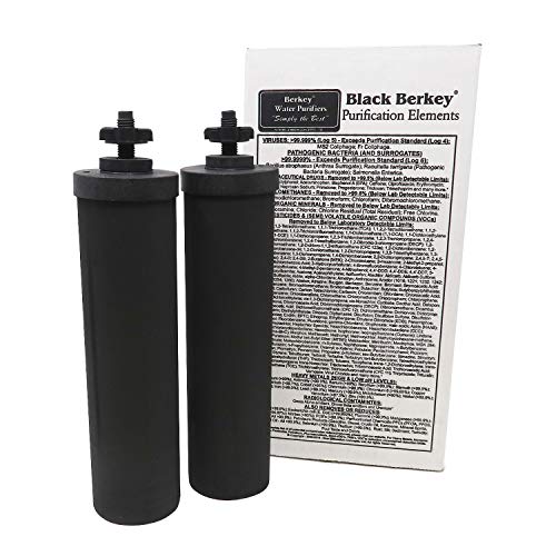 Berkey 正宗黑色净化元素-净水器更换过滤器（2个装）...