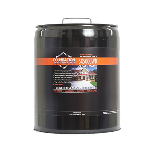 Foundation Armor 5加仑。 SX5000 WB DOT 批准的水性硅烷硅氧烷混凝土密封剂和砌体防水剂