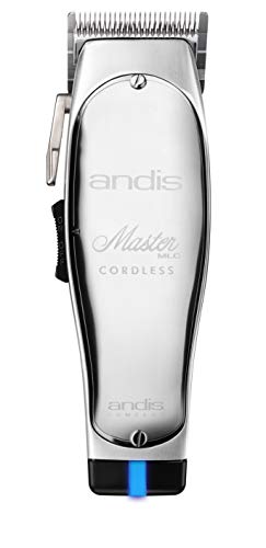 Andis 12470 Professional Master 无绳锂离子可调节刀片理发器，银色