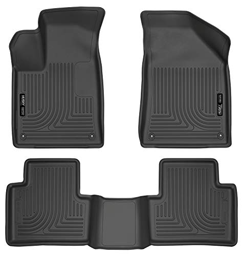 Husky Liners s 耐候器系列 |前排和第二排座椅地板衬垫 - 黑色 | 99071 | 99071...