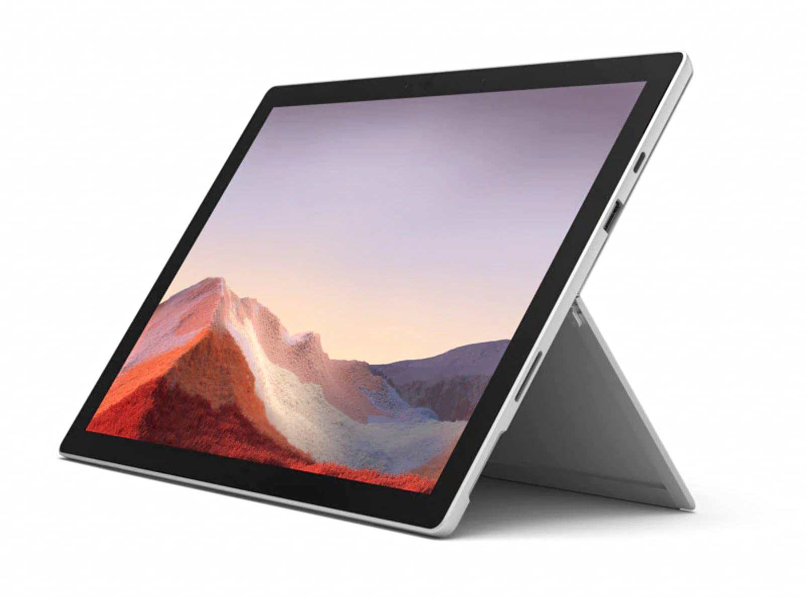 Microsoft Surface Pro 7+ 256GB 第 11 代 i7 16GB RAM，搭载 Windows 10 Pro（12.3 英寸触摸屏，Wi-Fi，2.8GHz i7-1165G7，15 小时电池，最新版本）商业包装，铂金 1NC-00001