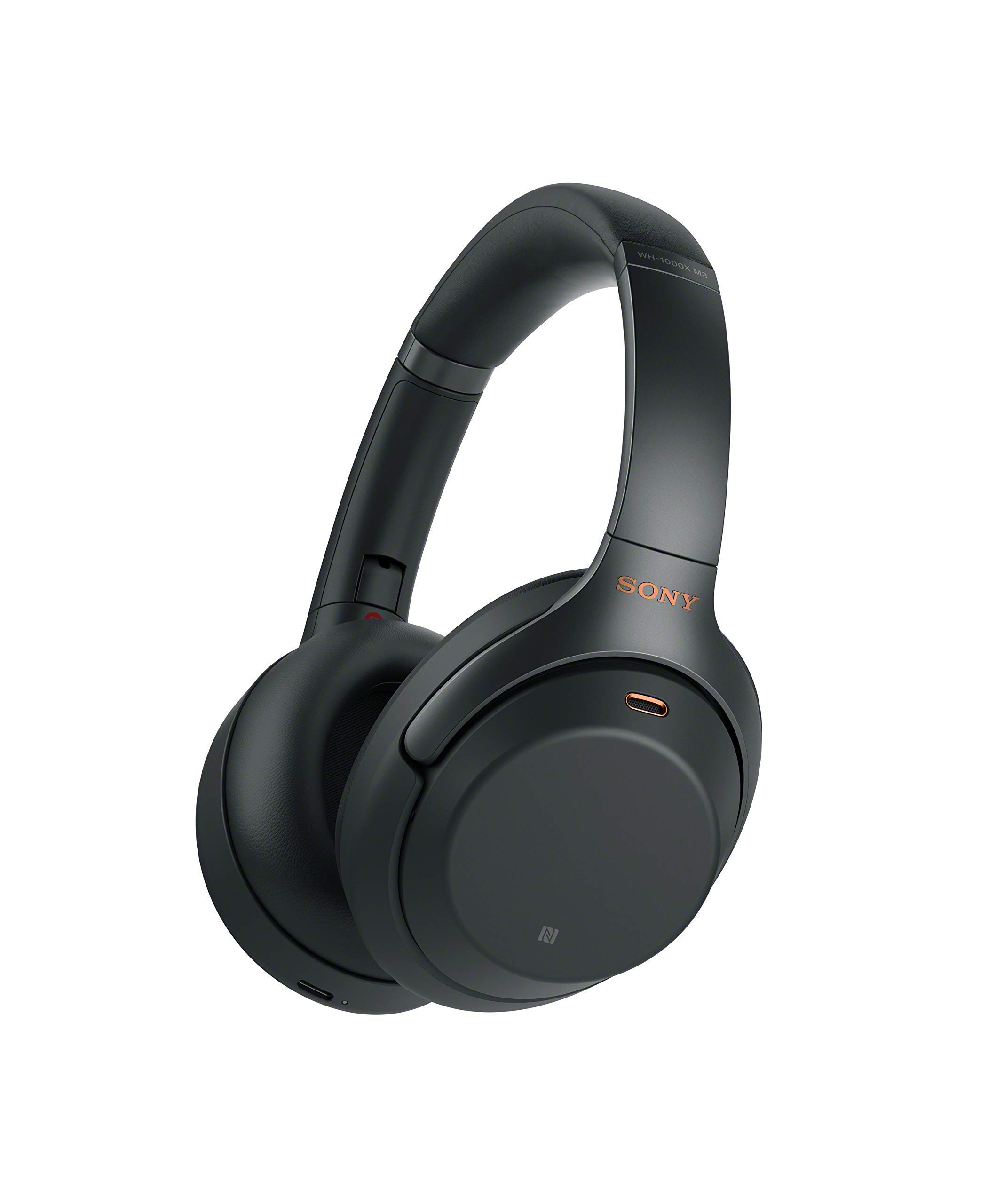 Sony WH1000XM3 蓝牙无线降噪耳机，黑色 WH-1000XM3/B（续订）