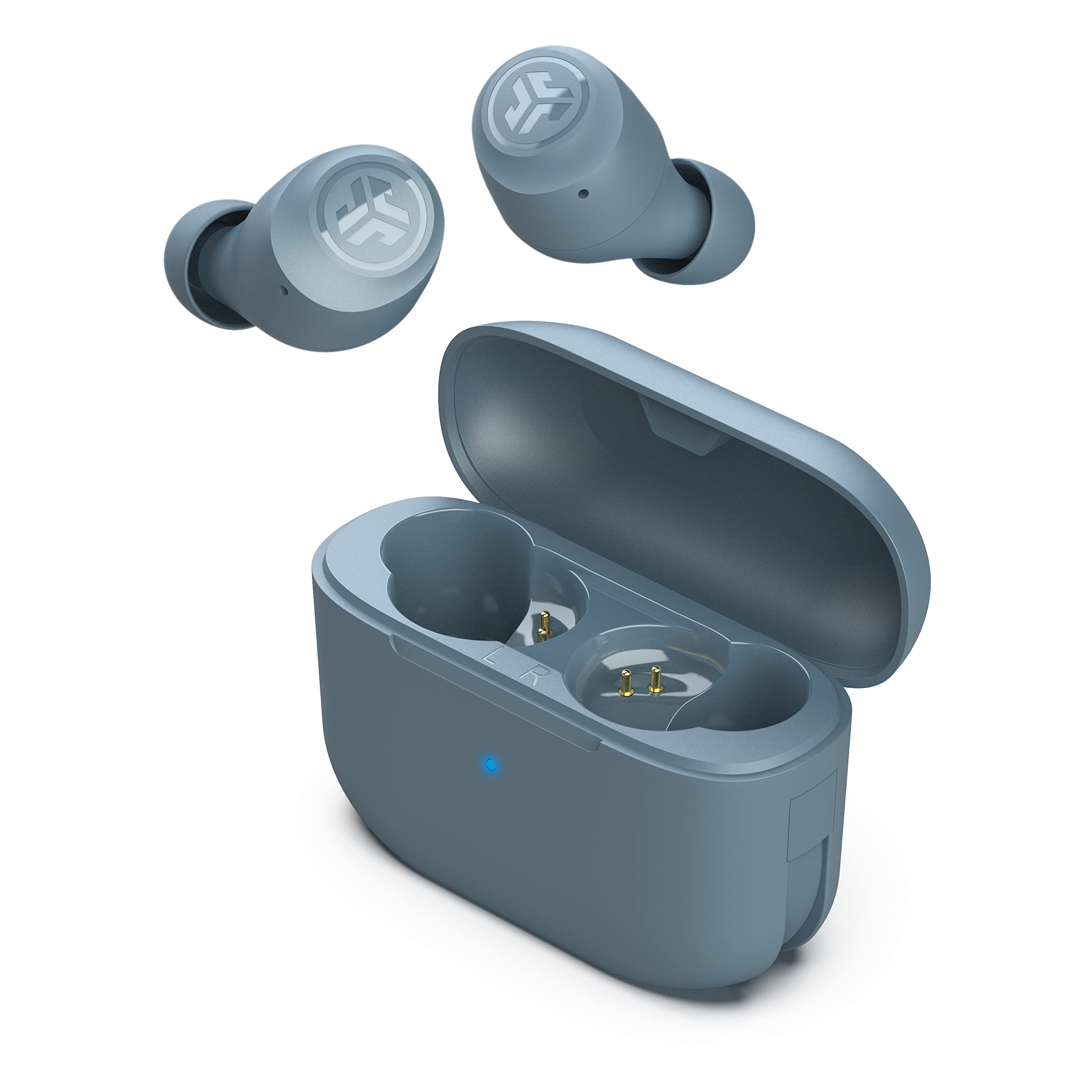 JLAB Go Air Pop 真无线蓝牙耳机 + 充电盒 |板岩|双连接| IPX4 防汗 |蓝牙5.1连接| 3 种 EQ 声音设置 签名、平衡、低音增强