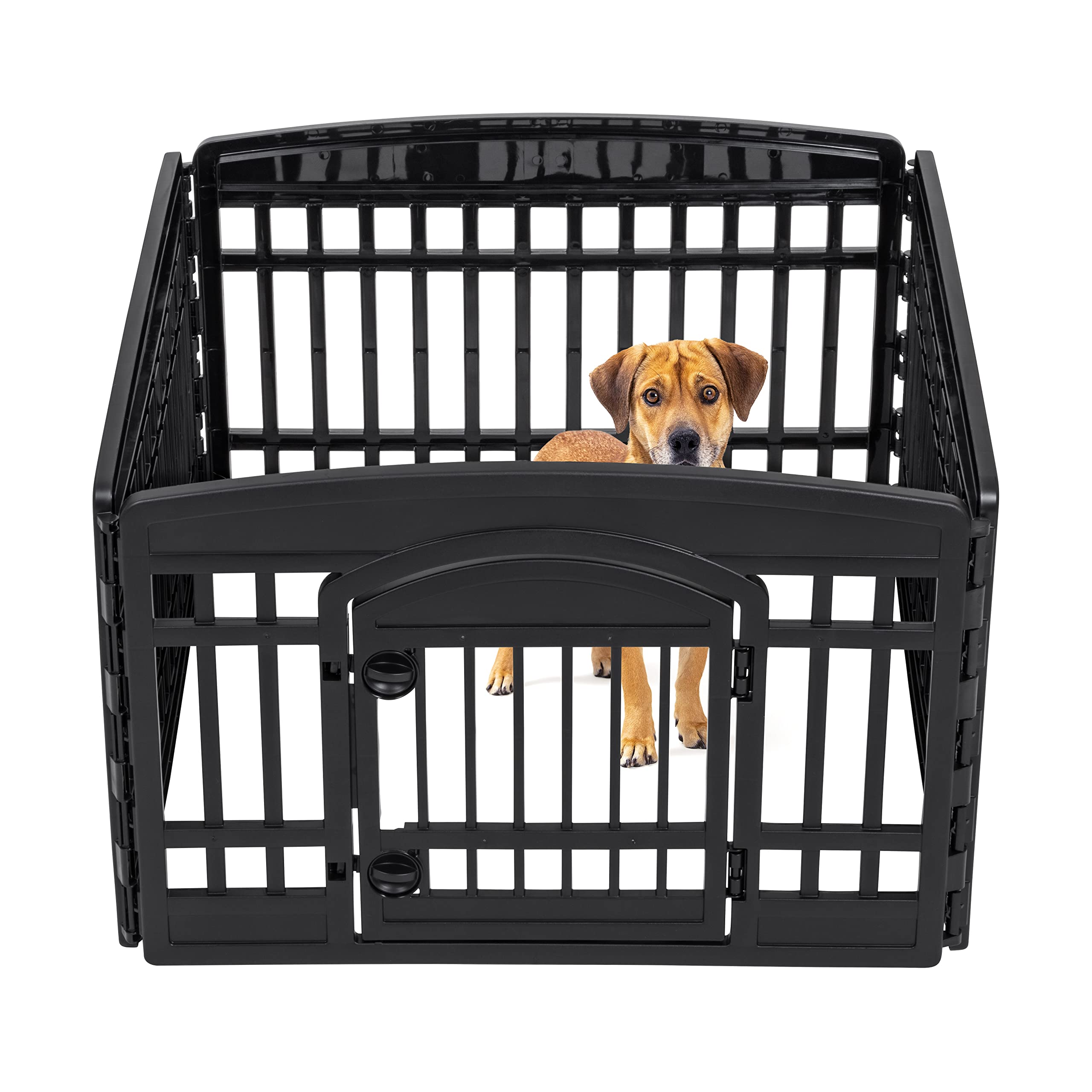 IRIS USA, Inc. IRIS USA 狗围栏 - 带门宠物练习围栏 - 4 至 8 面板尺寸...