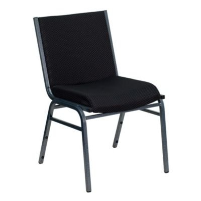 Flash Furniture 4 件装 HERCULES 系列重型黑点织物叠椅