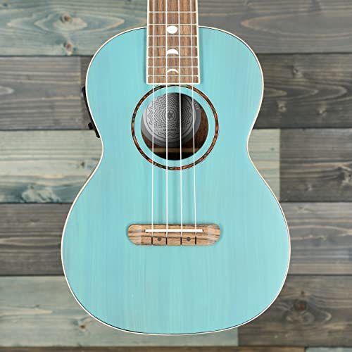 Fender Dhani Harrison 尤克里里，胡桃木指板，绿松石色
