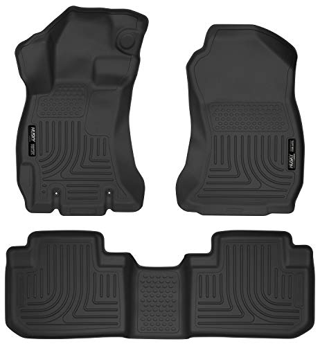 Husky Liners s 耐候器系列 |前排和第二排座椅地板衬垫 - 黑色 | 99881 |适合 201...