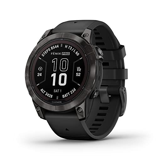 Garmin fēnix 7 Pro Sapphire Solar, Multisport GPS Smart...