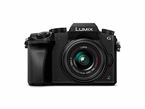 Panasonic LUMIX DMC-G7KK DSLM无反光镜4K相机，14-42毫米镜头套件（黑色）