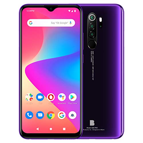 BLU G90 Pro | 2021 | 3 天电池 |解锁 | 6.5英寸全高清+显示屏| 128GB | 48 MP 四摄像头 |美国版 |美国保修|紫色雾团