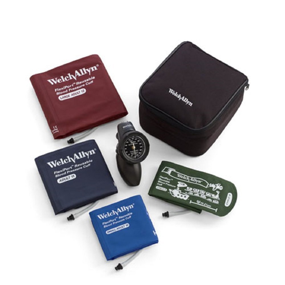 Welch Allyn DS58-MC 压力表，带家庭练习套件，尼龙拉链盒...