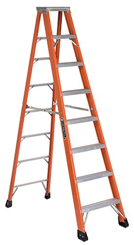 Louisville Ladder FS1308HD 375 磅负载等级，玻璃纤维梯子，8 英尺...
