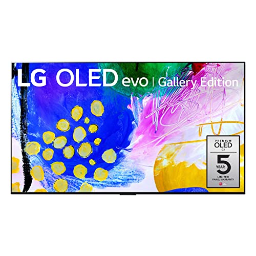  LG 65 英寸级 OLED evo Gallery 版 G2 系列 Alexa 内置 4K 智能电视、120Hz 刷新率、AI 驱动的 4K、杜比视界 IQ 和杜比全景声、WiSA Ready、云游戏（OLED65G2PUA，2022 年）...
