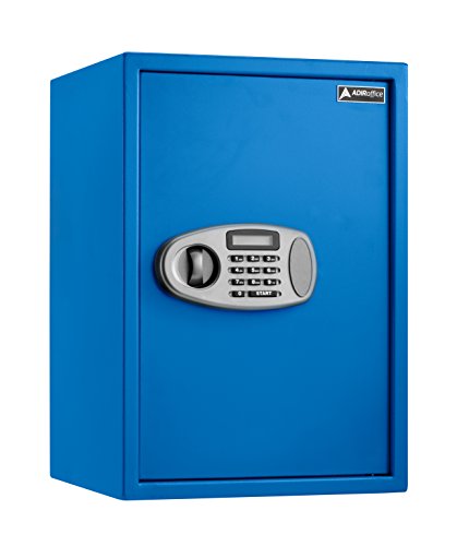 Adir Corp. 带数字锁的安全保险箱（2.32立方英尺，蓝色）