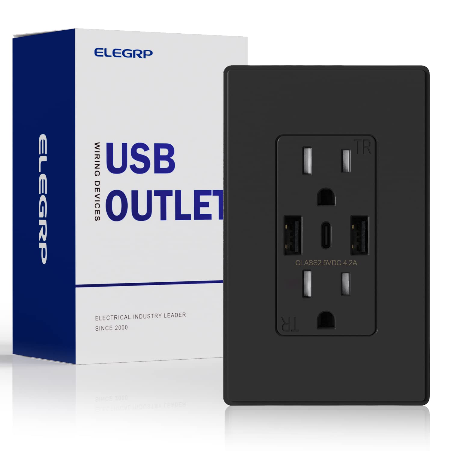 ELEGRP USB 4.2AAC 墙壁插座