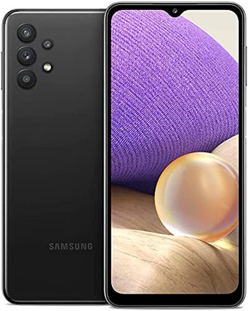 Samsung Galaxy A32 5G（64GB、4GB）6.5 英寸 90Hz 显示屏、48MP 四摄像头、全天电池、GSM（T-Mobile 已解锁 AT&T、Metro、Global）4G LTE A326U（超赞黑色）