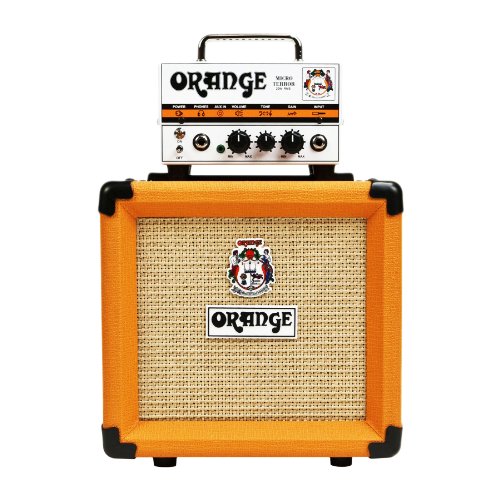 Orange Amps Micro Terror 20 瓦电子管前置放大器紧凑型电子管放大器，带吉他柜和电缆束（3 件）