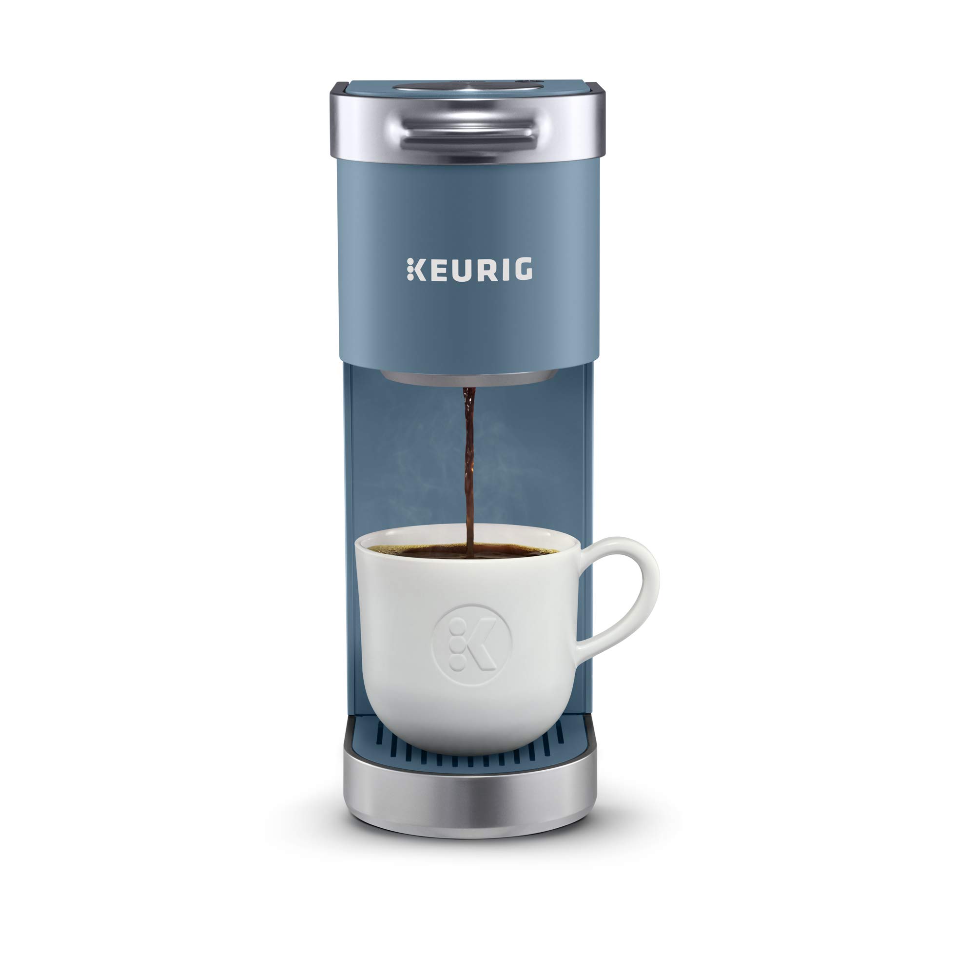 Keurig K-Mini Plus 单份 K-Cup Pod 咖啡机，晚青色...