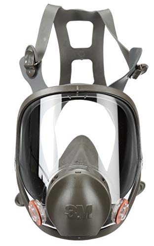 3M 全面罩可重复使用呼吸器 6700，油漆蒸气、灰尘、霉菌、化学品、小型...