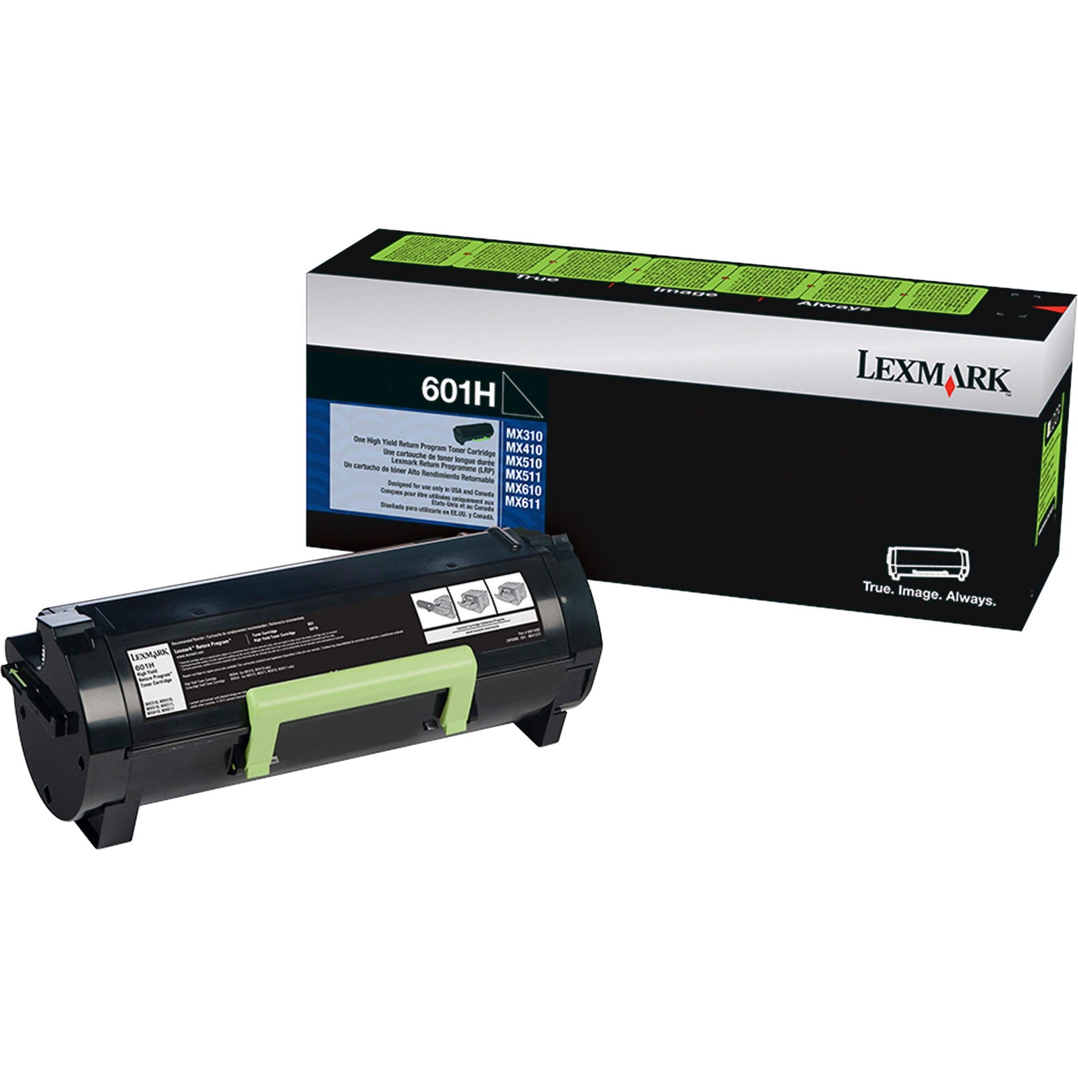 Lexmark 60F1H00 (LEX-601H) 碳粉，10000 页打印量，黑色...