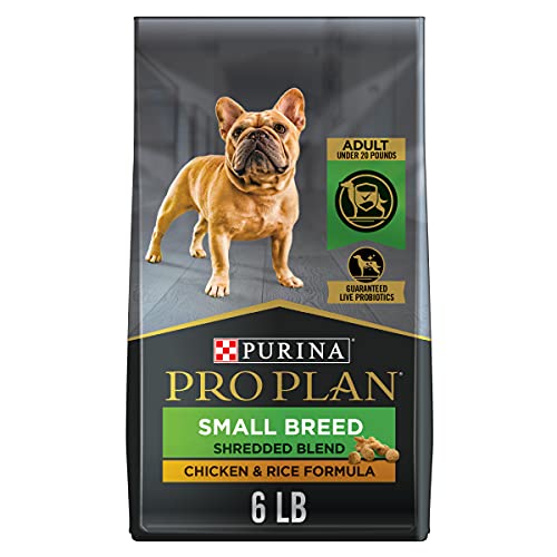Purina Pro Plan 小型犬粮，含益生菌，鸡肉和大米配方混合碎 - (5) 6 磅袋...