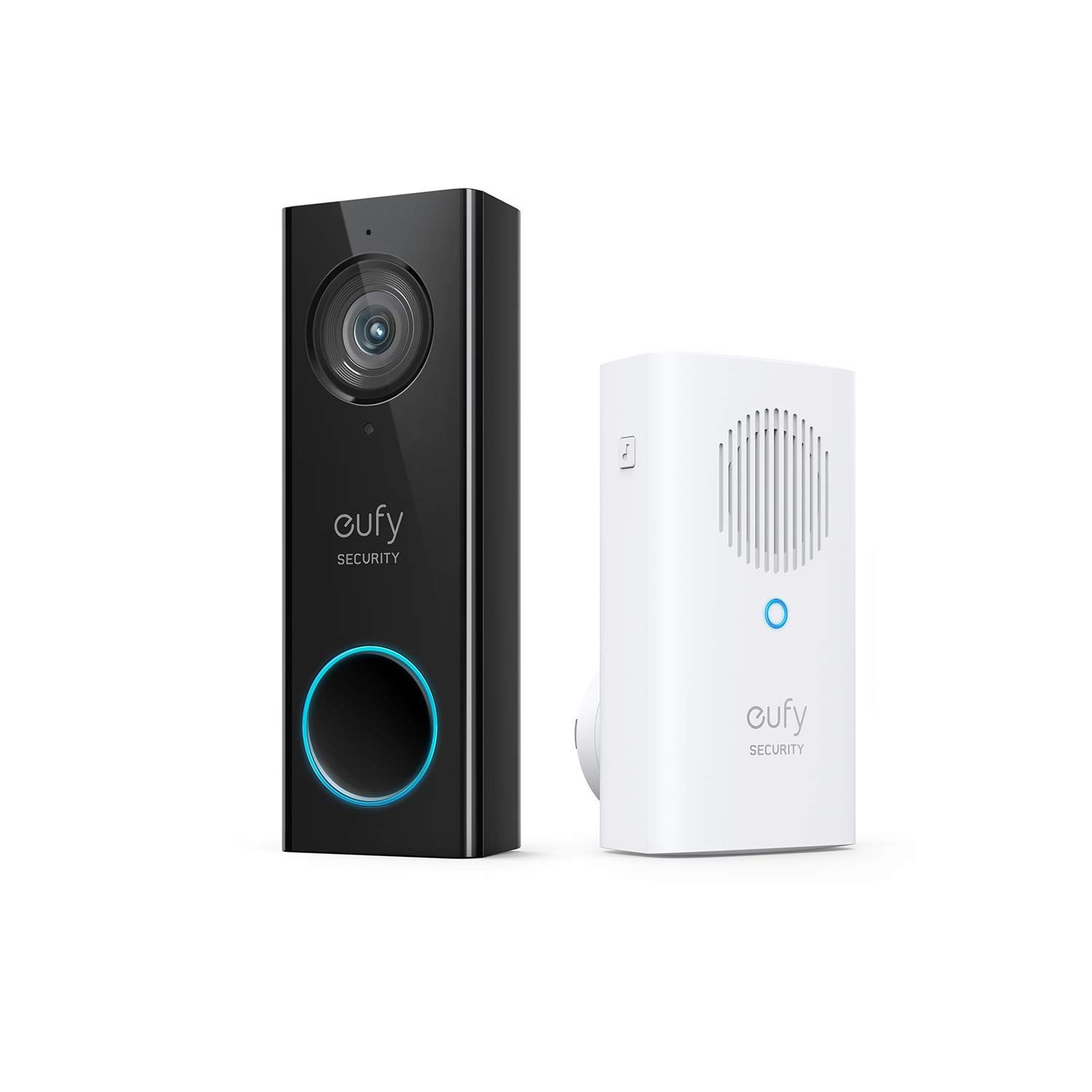 eufy security 安全性，Wi-Fi 视频门铃，2K 分辨率，无月租费，本地存储，人体检测，带室内铃...
