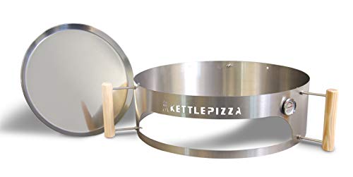 Kettle Pizza KettlePizza Basic 22.5 - 适用于 22.5 英寸水壶烤架的披萨烤箱套件。美国制造