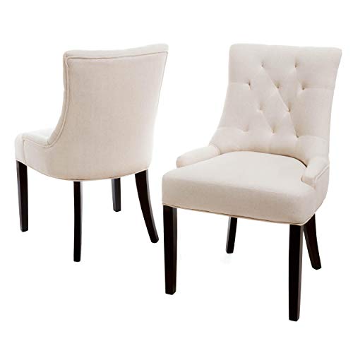 Christopher Knight Home Hayden 簇绒织物餐厅/特色椅子，2 件套，米色
