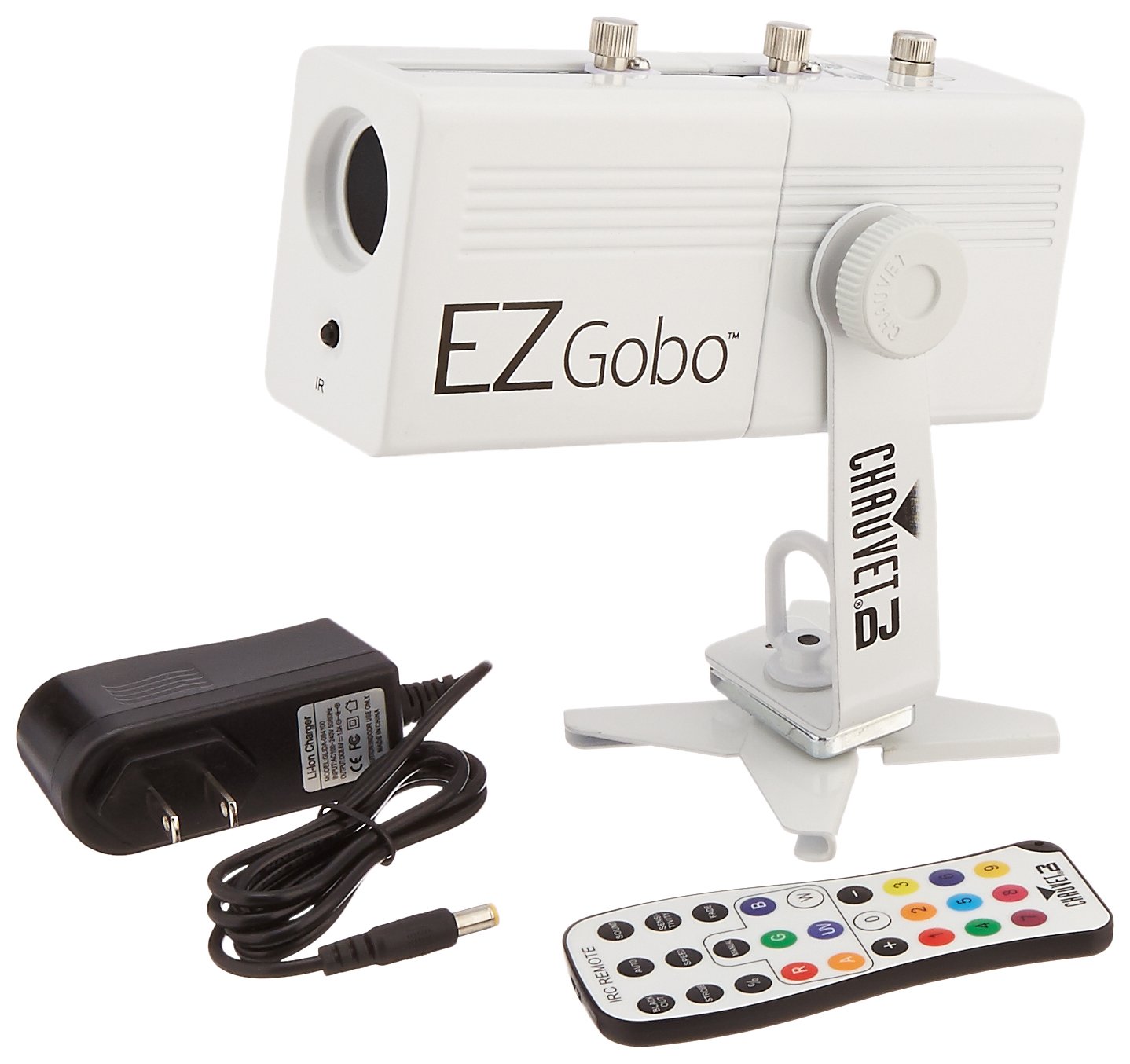 CHAUVET DJ EZGOBO 电池供电 LED Gobo 投影仪带手动变焦 DJ 效果灯