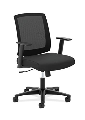 HON Torch 网布工作椅 - 中靠背办公椅，黑色 (HVL511)