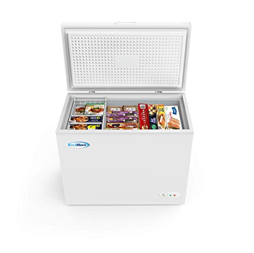 KoolMore 深卧式冷冻柜紧凑型食品和肉类储存，适合商业和家庭使用，具有 ETL 认证...