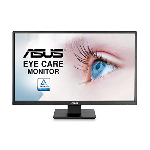 Asus 27 1080P 显示器 (VA279HAE) - 全高清、护眼、低蓝光、无闪烁、VESA 安装、防眩光、HDMI、D-Sub、VGA