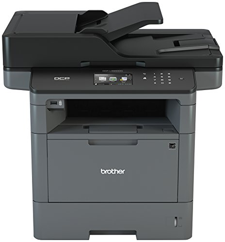 Brother 单色激光打印机、多功能打印机和复印机、DCP-L5650DN、灵活的网络连接、双面打印、复印和扫描、移动设备打印、Amazon Dash 补充就绪