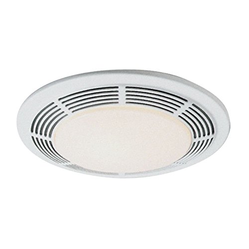 Broan-NuTone 8663RP 浴室排气扇和 100 瓦白炽灯，带玻璃透镜，5.0 宋，100 CFM...