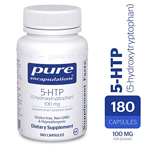 Pure Encapsulations -5-HTP（5-羟色氨酸）100毫克 -降低血清素合成的低过敏性膳食补充剂*-180胶囊