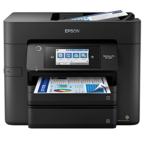 Epson Workforce Pro WF-4830 C 无线一体化彩色喷墨打印机 - 打印扫描复印传真 -...