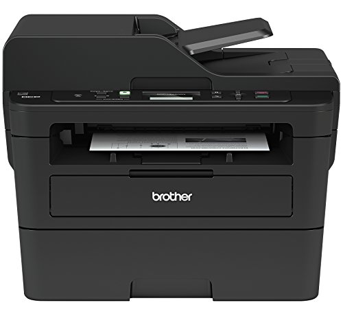 Brother 单色激光打印机，紧凑型多功能打印机和复印机，DCPL2550DW，黑色...
