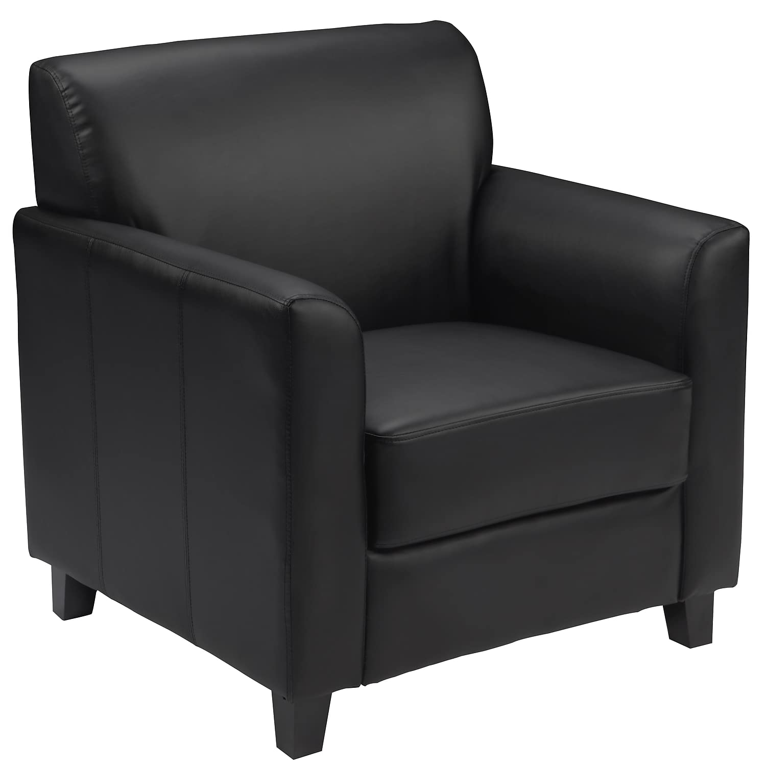 Flash Furniture HERCULES 外交官系列黑色真皮软椅...