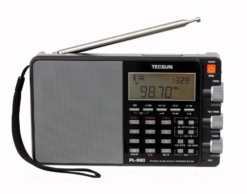 Tecsun PL880 便携式数字 PLL 双转换 AM/FM、长波和短波收音机，带 SSB（单边带）接收功能