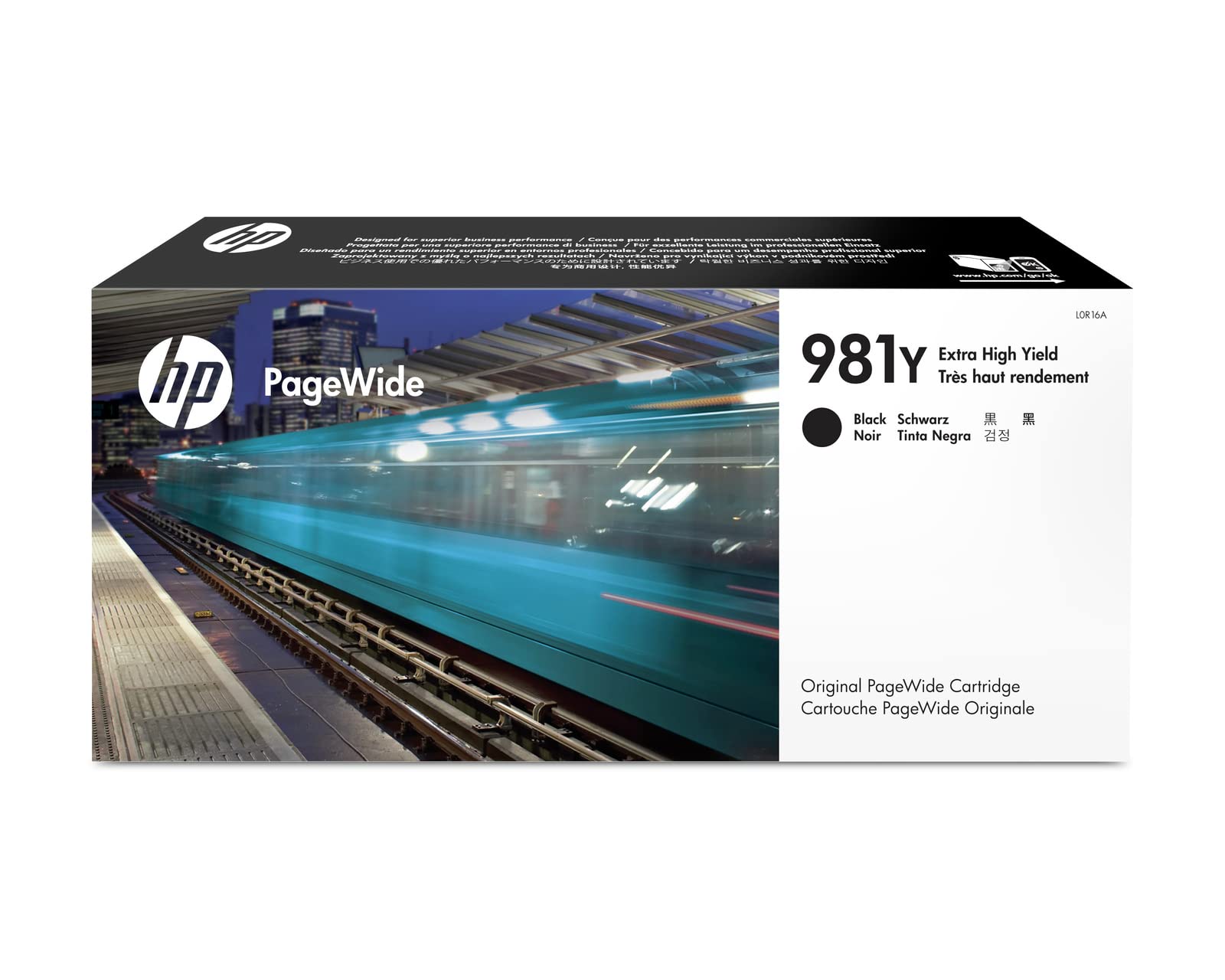 HP 981Y | PageWide-墨盒超高产量 |黑色| L0R16A