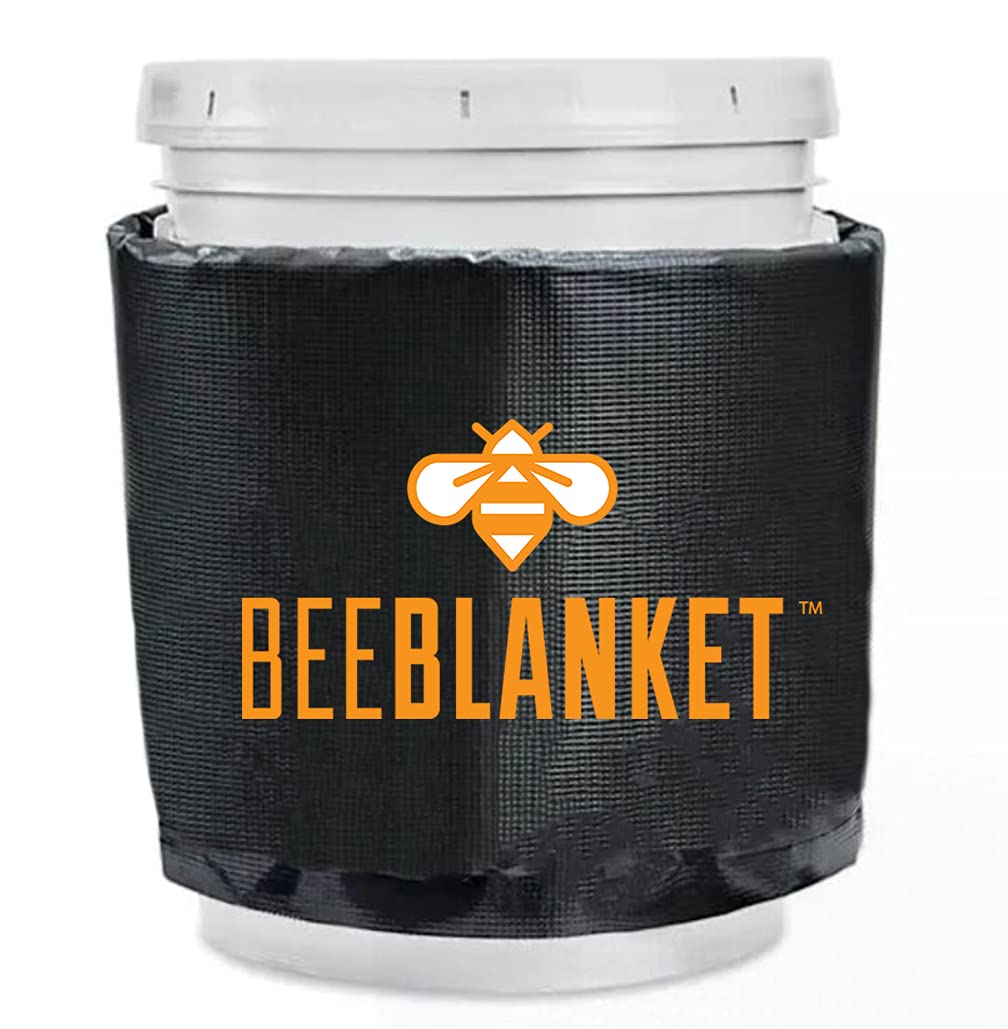 Powerblanket BB05GV 蜂毯蜂蜜加热器，5 加仑桶式加热器，带闸阀切口，炭灰色...