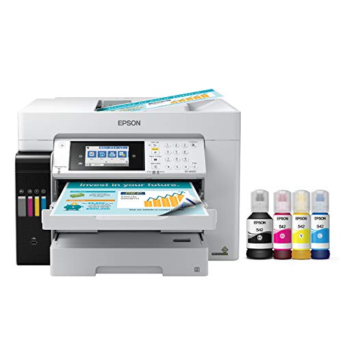 Epson EcoTank Pro ET-16650 无线宽幅彩色一体式超级打印机，带扫描仪、复印机、传真机和...
